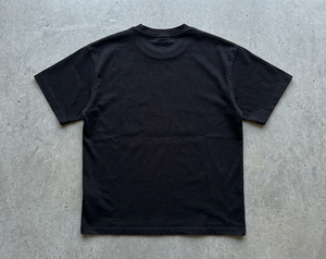 Spicy Boy Brains tee – plain back of the black tee, AI-generated mockup