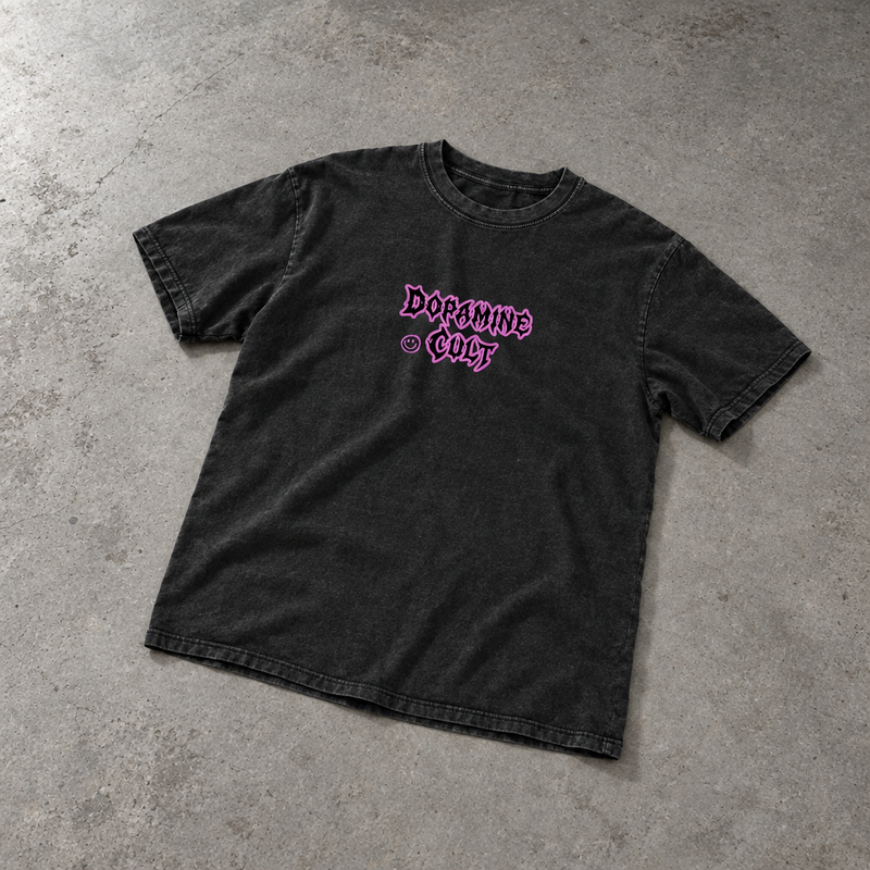 Dopamine Cult Snow Washed Oversized T-Shirt