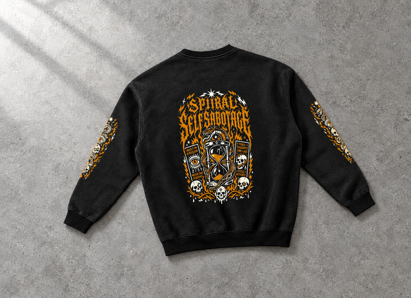 Spiral Self Sabotage Long Sleeve T-Shirt
