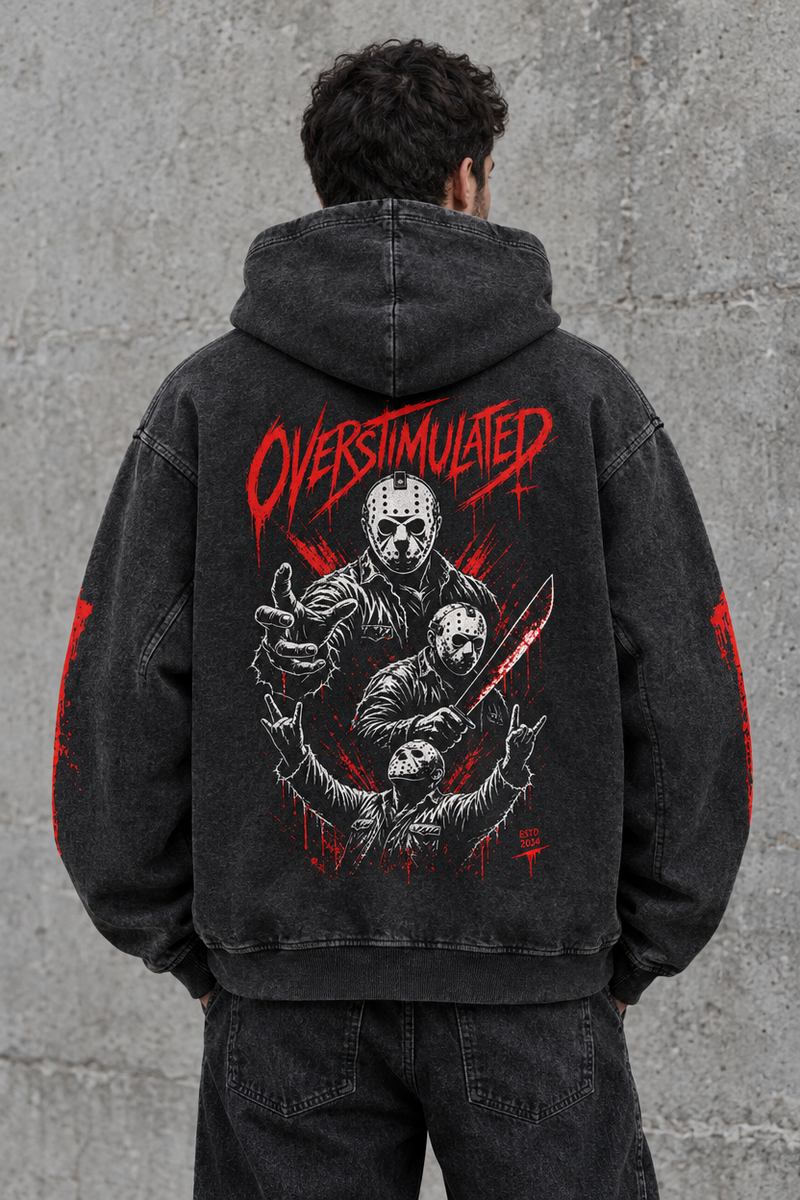 Overstimulated Horror Hoodie